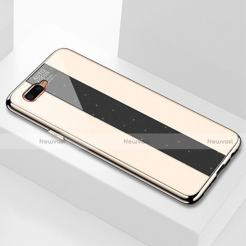Silicone Frame Mirror Case Cover T04 for Oppo K1 Gold