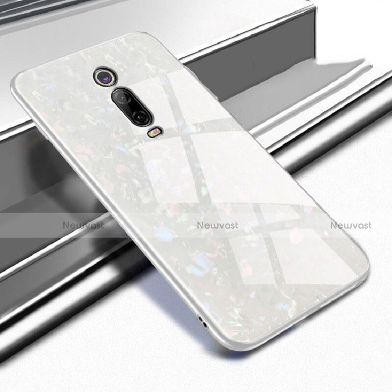 Silicone Frame Mirror Case Cover T04 for Xiaomi Redmi K20 Pro White