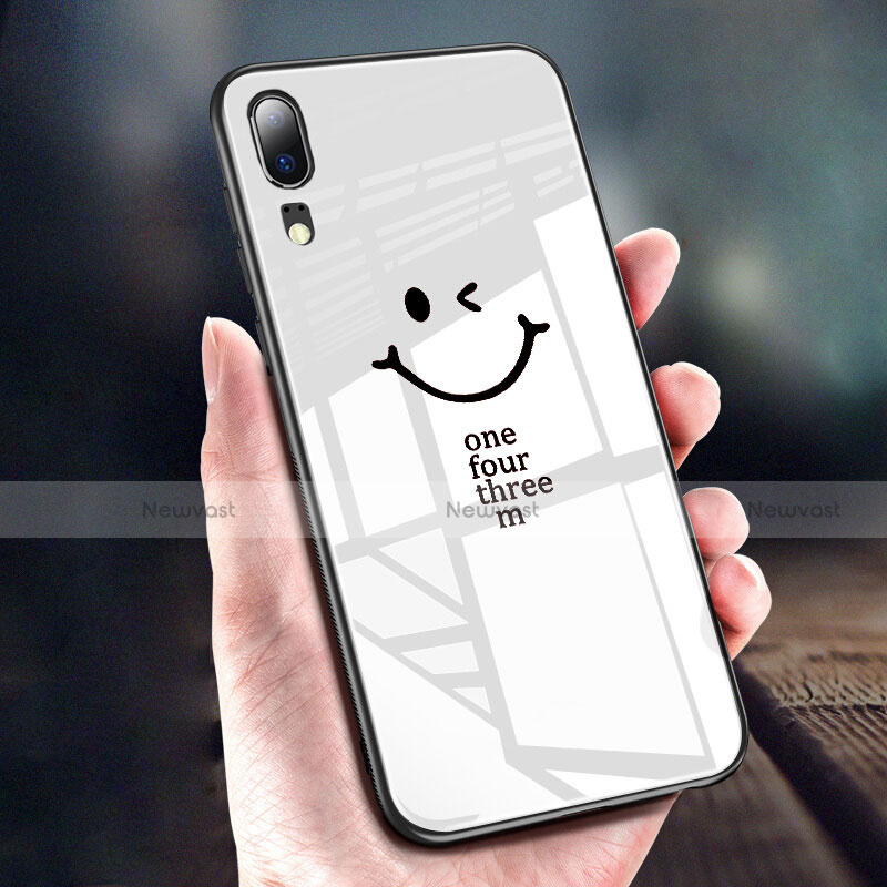 Silicone Frame Mirror Case Cover T06 for Huawei P20