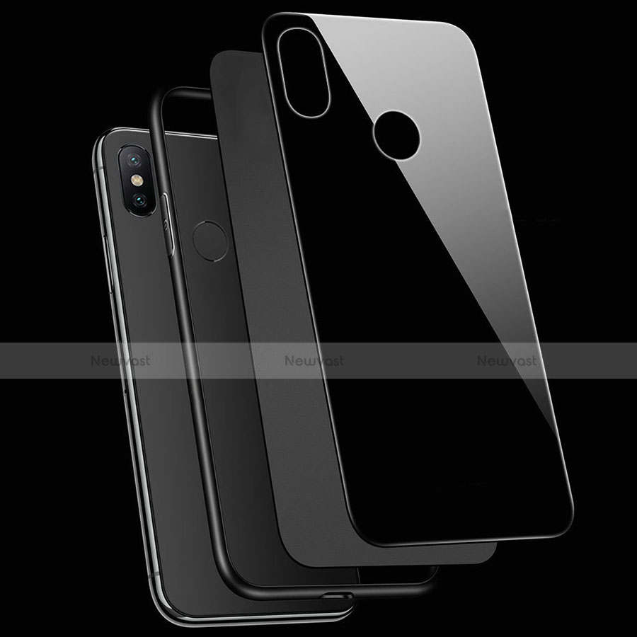 Silicone Frame Mirror Case Cover with Magnetic Finger Ring Stand for Xiaomi Mi 8