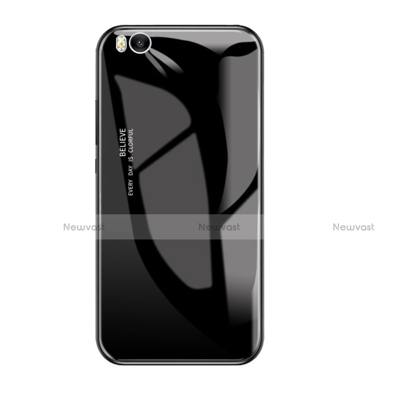 Silicone Frame Mirror Rainbow Gradient Case Cover for Xiaomi Mi 5S 4G Black