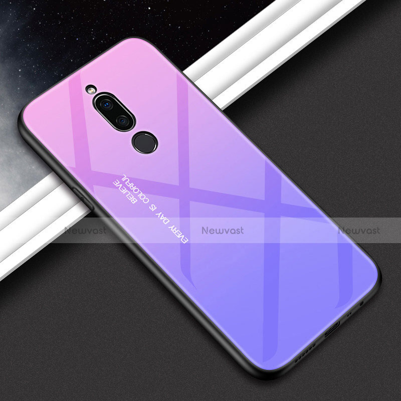Silicone Frame Mirror Rainbow Gradient Case Cover for Xiaomi Redmi 8