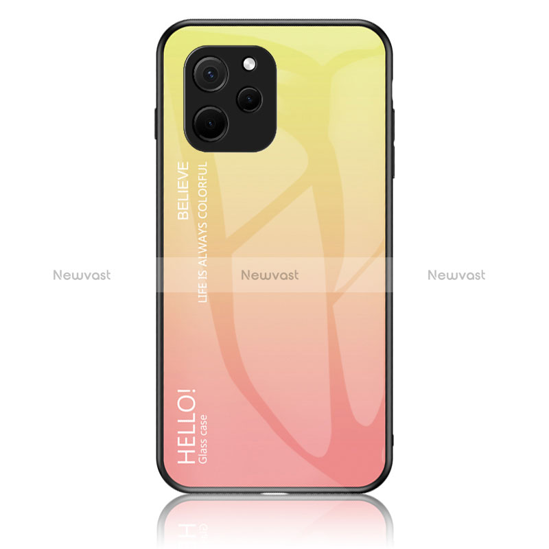 Silicone Frame Mirror Rainbow Gradient Case Cover LS1 for Huawei Enjoy 50z