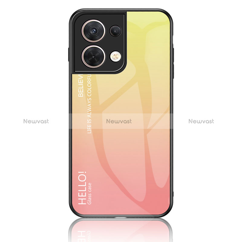 Silicone Frame Mirror Rainbow Gradient Case Cover LS1 for Xiaomi Redmi Note 13 Pro 5G