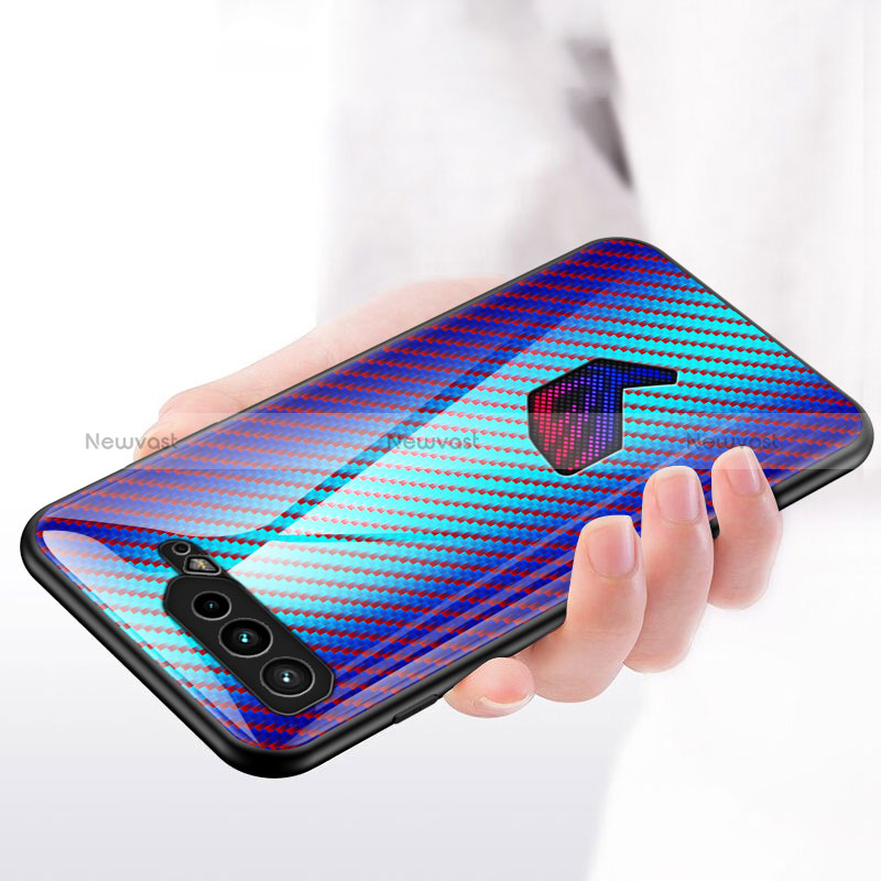 Silicone Frame Mirror Rainbow Gradient Case Cover LS2 for Asus ROG Phone 5 Pro