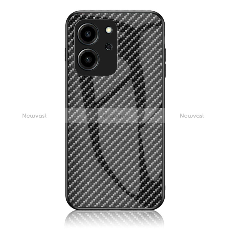 Silicone Frame Mirror Rainbow Gradient Case Cover LS2 for Huawei Honor 80 SE 5G Black