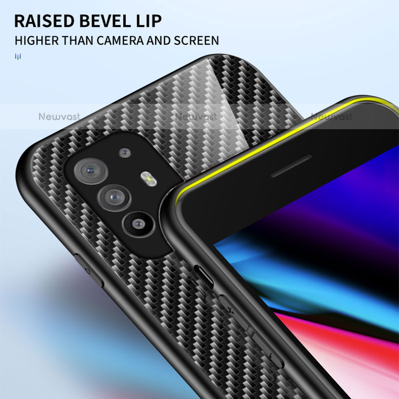 Silicone Frame Mirror Rainbow Gradient Case Cover LS2 for Oppo A95 5G