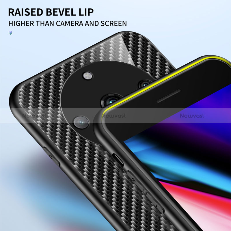 Silicone Frame Mirror Rainbow Gradient Case Cover LS2 for Realme 11 Pro+ Plus 5G