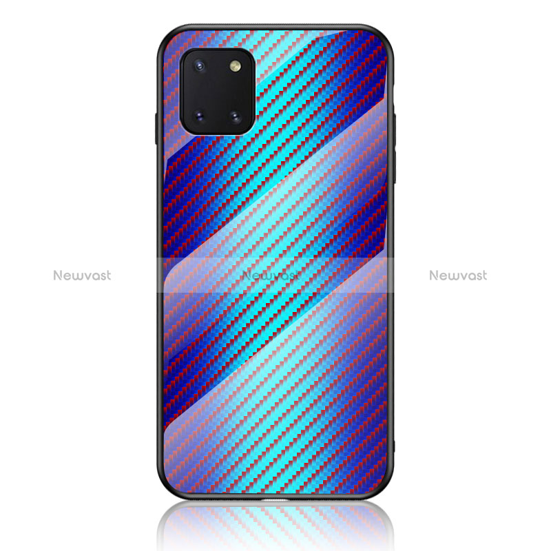 Silicone Frame Mirror Rainbow Gradient Case Cover LS2 for Samsung Galaxy M60s