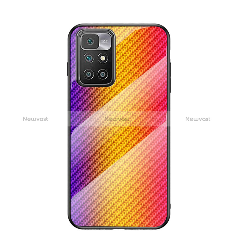 Silicone Frame Mirror Rainbow Gradient Case Cover LS2 for Xiaomi Redmi Note 11 4G (2021)