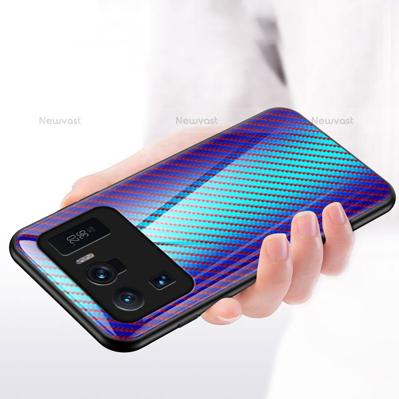 Silicone Frame Mirror Rainbow Gradient Case Cover M01 for Xiaomi Mi 11 Ultra 5G