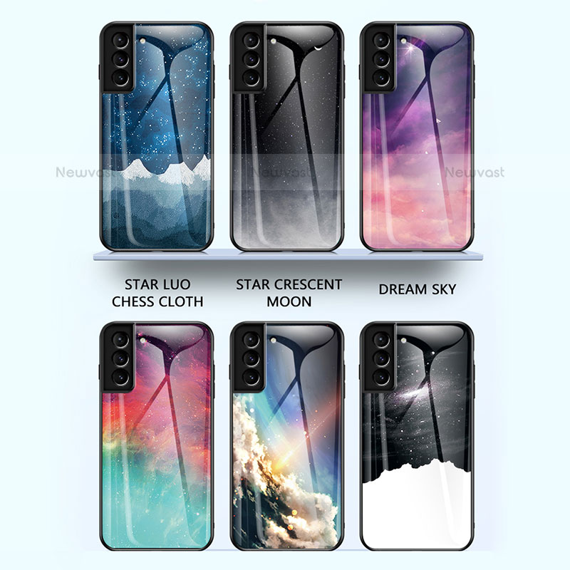 Silicone Frame Starry Sky Mirror Case Cover A01 for Samsung Galaxy S21 5G