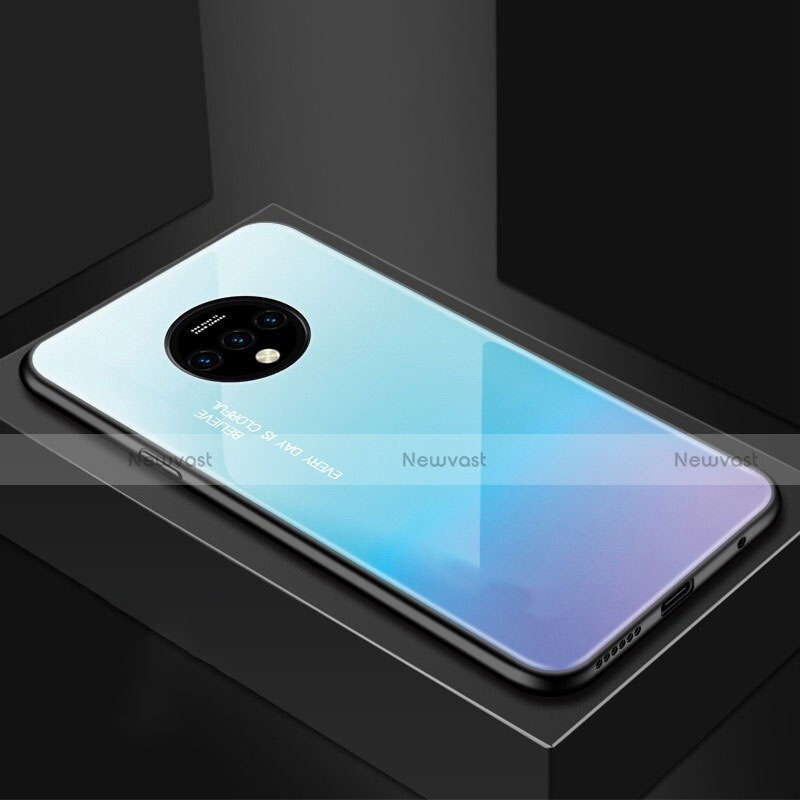 Silicone Frame Starry Sky Mirror Case Cover for OnePlus 7T