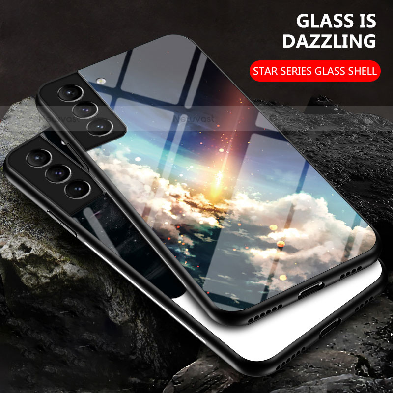 Silicone Frame Starry Sky Mirror Case Cover for Samsung Galaxy S21 5G