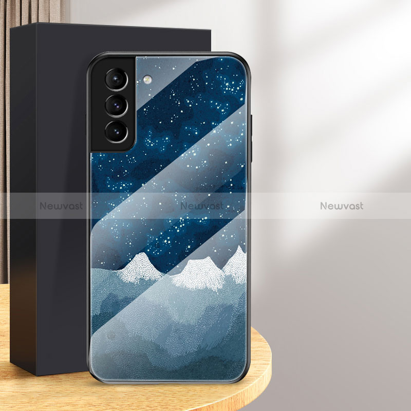 Silicone Frame Starry Sky Mirror Case Cover for Samsung Galaxy S24 Plus 5G