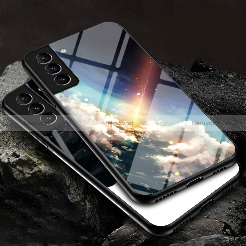 Silicone Frame Starry Sky Mirror Case Cover for Samsung Galaxy S25 Plus 5G