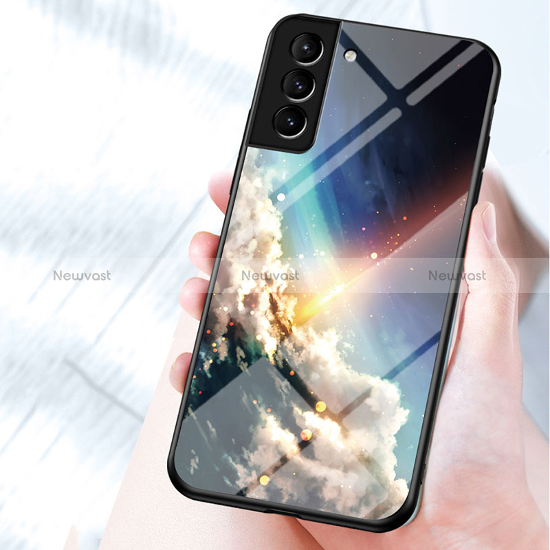 Silicone Frame Starry Sky Mirror Case Cover for Samsung Galaxy S25 Plus 5G