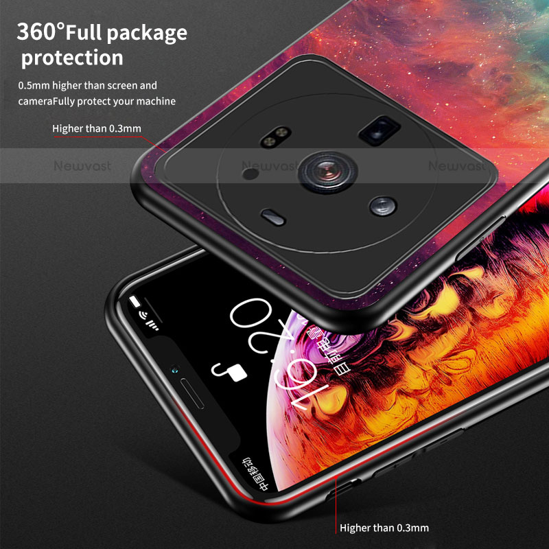 Silicone Frame Starry Sky Mirror Case Cover for Xiaomi Mi 12 Ultra 5G