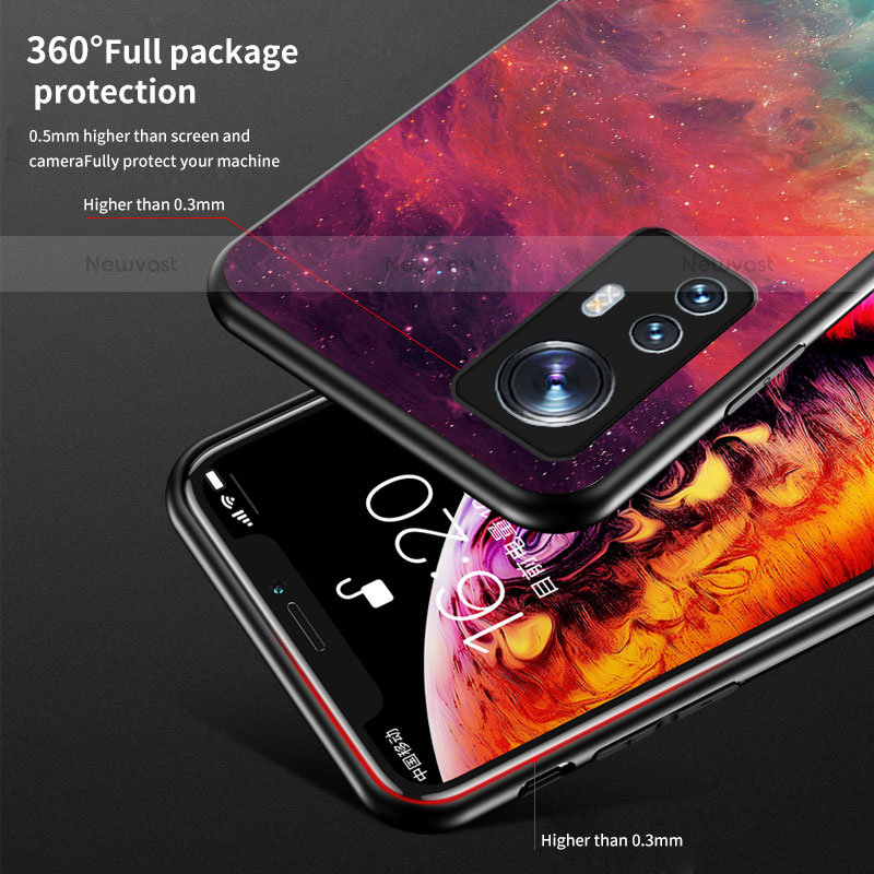 Silicone Frame Starry Sky Mirror Case Cover for Xiaomi Mi 12S Pro 5G