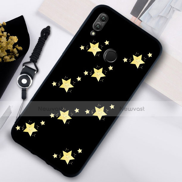 Silicone Frame Starry Sky Mirror Case S05 for Huawei Honor 10 Lite Black