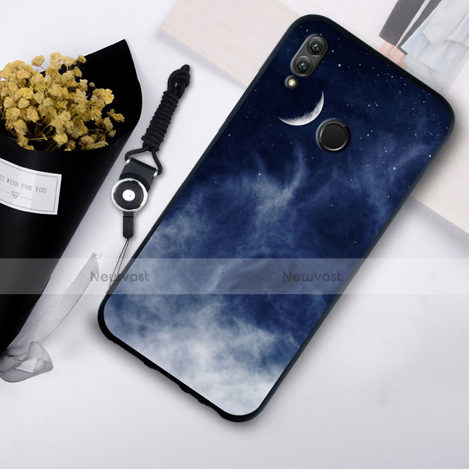 Silicone Frame Starry Sky Mirror Case S07 for Huawei Honor 10 Lite Black