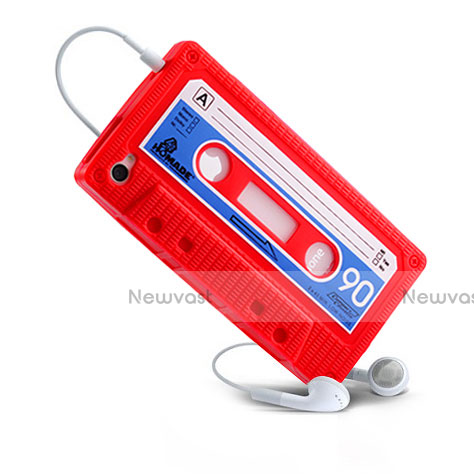 Silicone Gel Tape Soft Case for Apple iPhone 4 Red