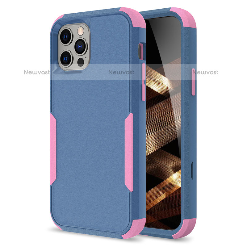 Silicone Matte Finish and Plastic Back Cover Case 360 Degrees for Apple iPhone 16 Pro