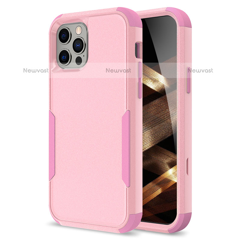 Silicone Matte Finish and Plastic Back Cover Case 360 Degrees for Apple iPhone 16 Pro