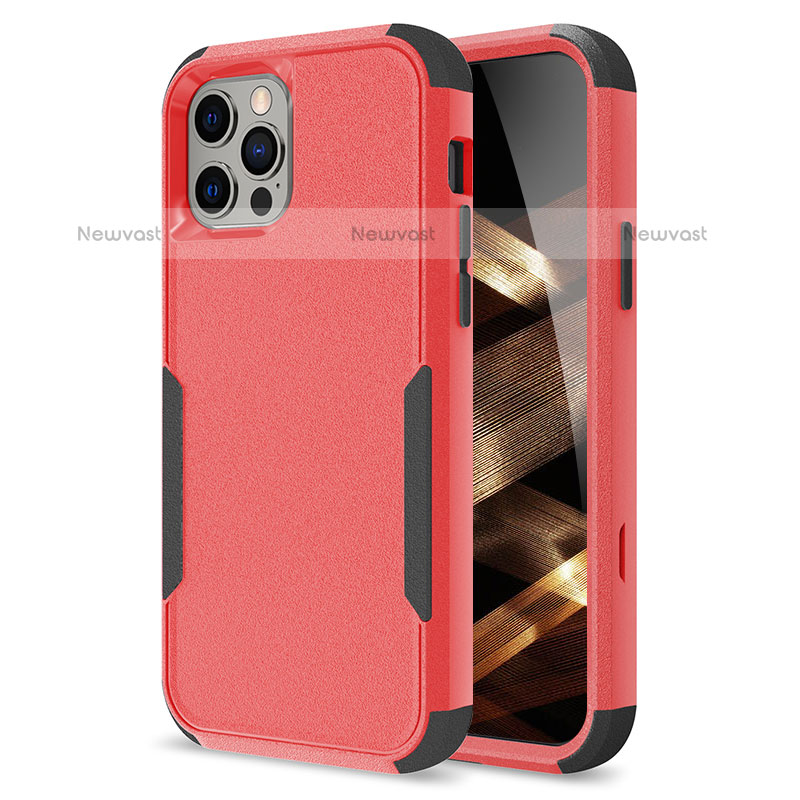 Silicone Matte Finish and Plastic Back Cover Case 360 Degrees for Apple iPhone 16 Pro Max