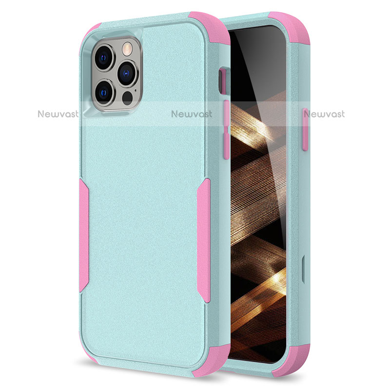 Silicone Matte Finish and Plastic Back Cover Case 360 Degrees for Apple iPhone 16 Pro Max