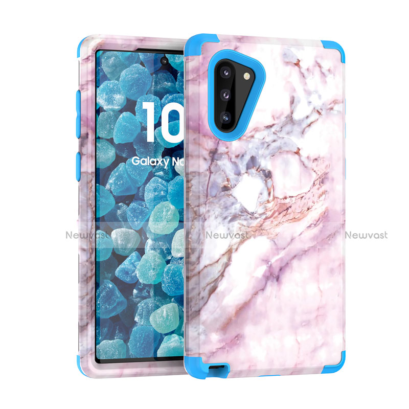 Silicone Matte Finish and Plastic Back Cover Case 360 Degrees for Samsung Galaxy Note 10 5G