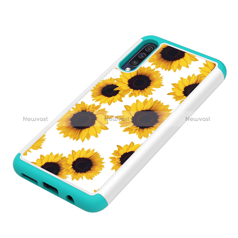 Silicone Matte Finish and Plastic Back Cover Case 360 Degrees JX1 for Samsung Galaxy A30S