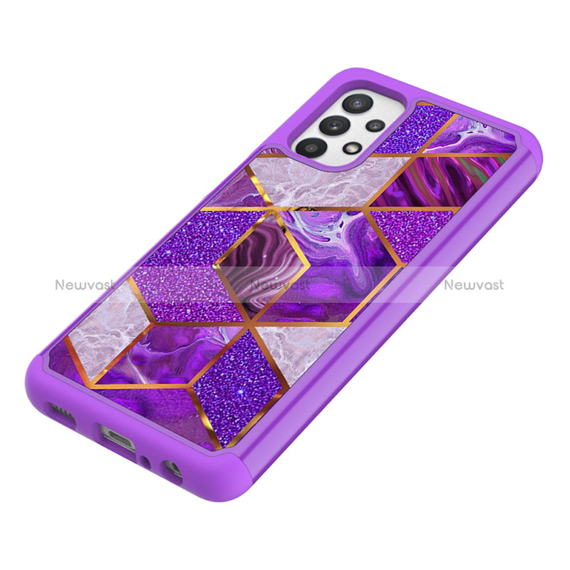 Silicone Matte Finish and Plastic Back Cover Case 360 Degrees JX1 for Samsung Galaxy A32 5G