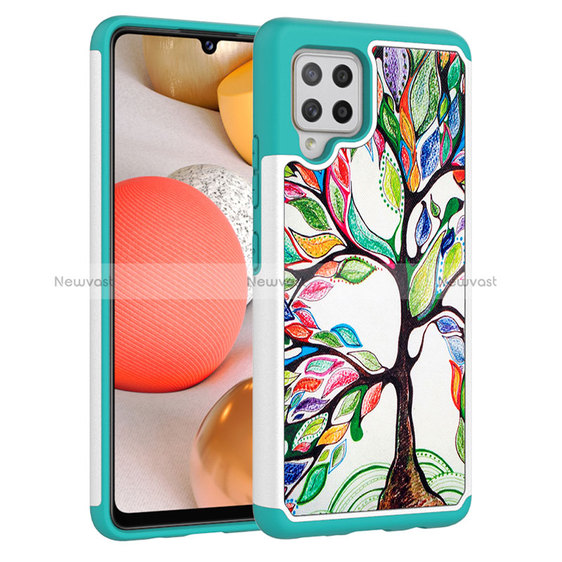 Silicone Matte Finish and Plastic Back Cover Case 360 Degrees JX1 for Samsung Galaxy A42 5G