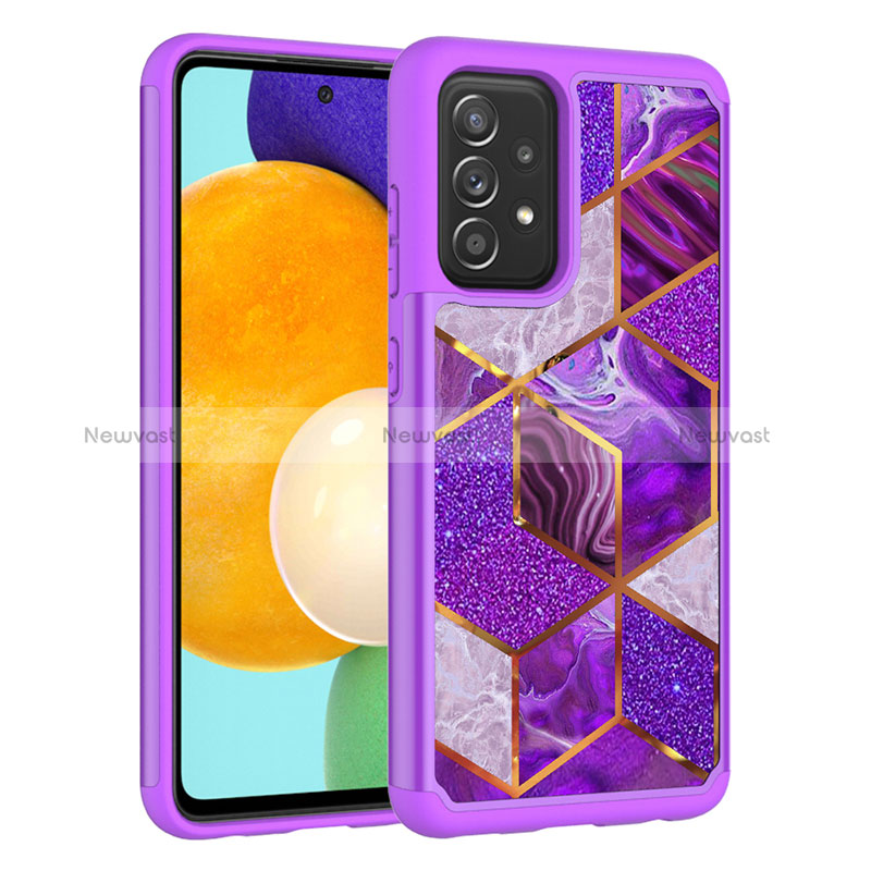 Silicone Matte Finish and Plastic Back Cover Case 360 Degrees JX1 for Samsung Galaxy A52s 5G