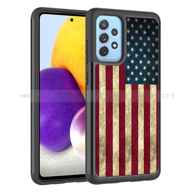 Silicone Matte Finish and Plastic Back Cover Case 360 Degrees JX1 for Samsung Galaxy A72 5G