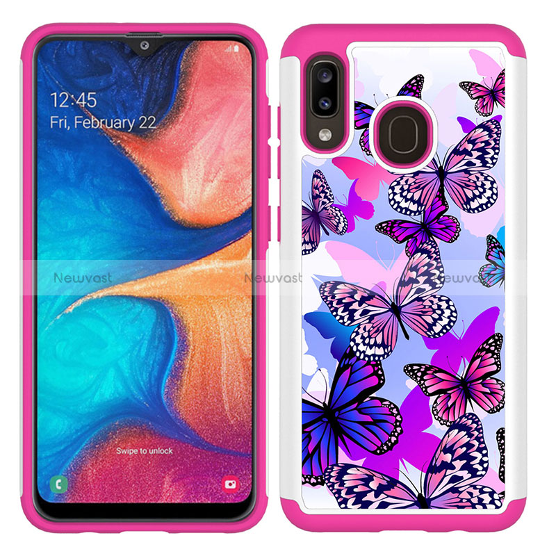 Silicone Matte Finish and Plastic Back Cover Case 360 Degrees JX1 for Samsung Galaxy M10S