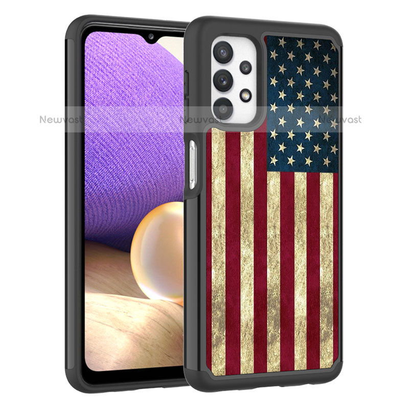 Silicone Matte Finish and Plastic Back Cover Case 360 Degrees JX1 for Samsung Galaxy M32 5G Mixed