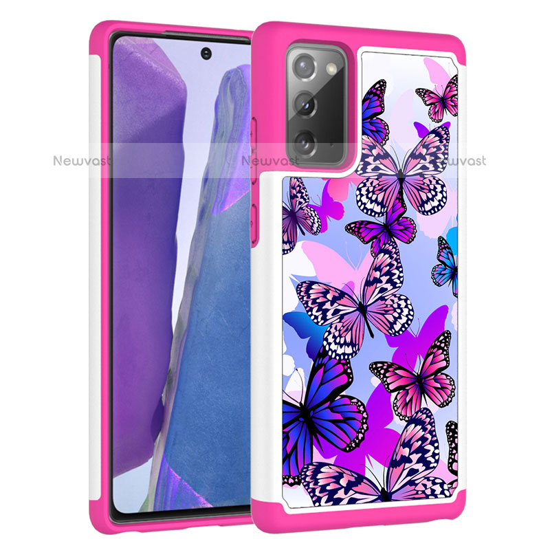 Silicone Matte Finish and Plastic Back Cover Case 360 Degrees JX1 for Samsung Galaxy Note 20 5G