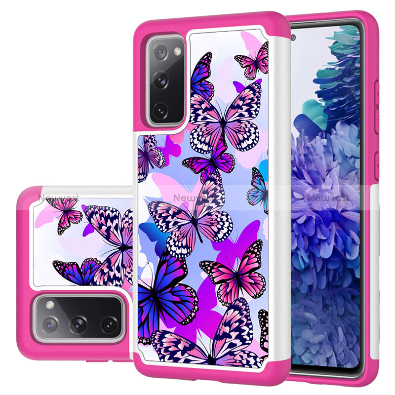 Silicone Matte Finish and Plastic Back Cover Case 360 Degrees JX1 for Samsung Galaxy S20 FE 4G