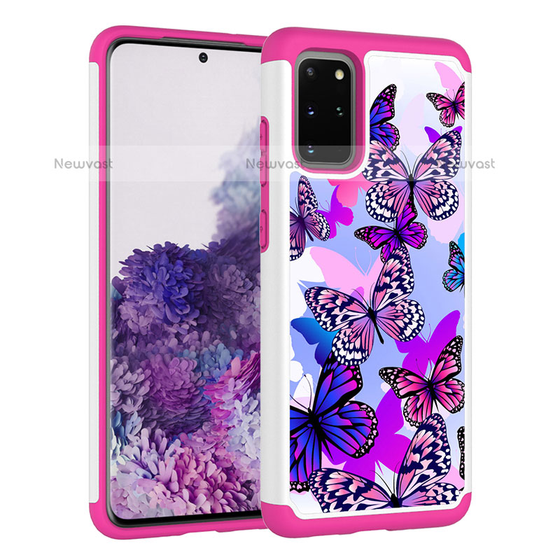 Silicone Matte Finish and Plastic Back Cover Case 360 Degrees JX1 for Samsung Galaxy S20 Plus 5G