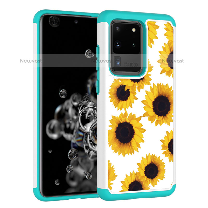 Silicone Matte Finish and Plastic Back Cover Case 360 Degrees JX1 for Samsung Galaxy S20 Ultra 5G