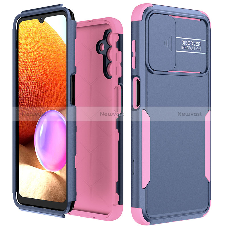 Silicone Matte Finish and Plastic Back Cover Case 360 Degrees MQ1 for Samsung Galaxy A04s