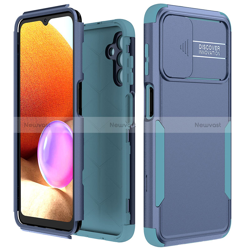 Silicone Matte Finish and Plastic Back Cover Case 360 Degrees MQ1 for Samsung Galaxy A04s