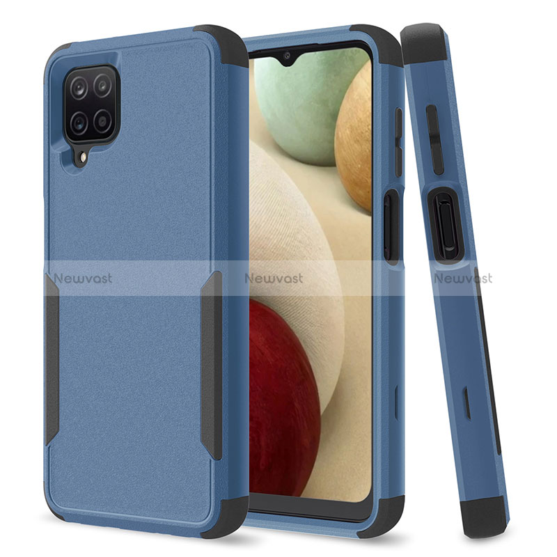 Silicone Matte Finish and Plastic Back Cover Case 360 Degrees MQ1 for Samsung Galaxy A12 5G