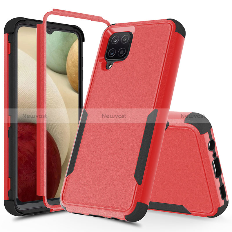 Silicone Matte Finish and Plastic Back Cover Case 360 Degrees MQ1 for Samsung Galaxy A12 5G