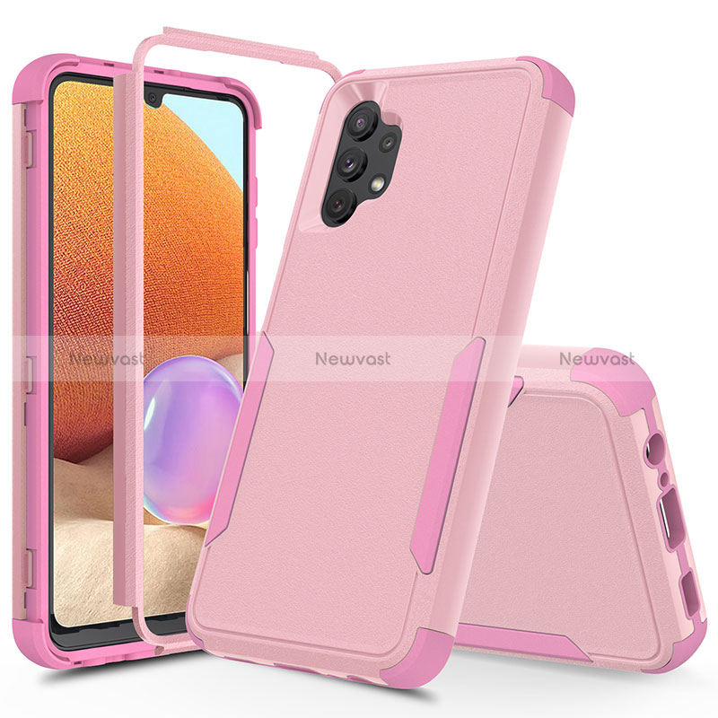 Silicone Matte Finish and Plastic Back Cover Case 360 Degrees MQ1 for Samsung Galaxy A32 4G