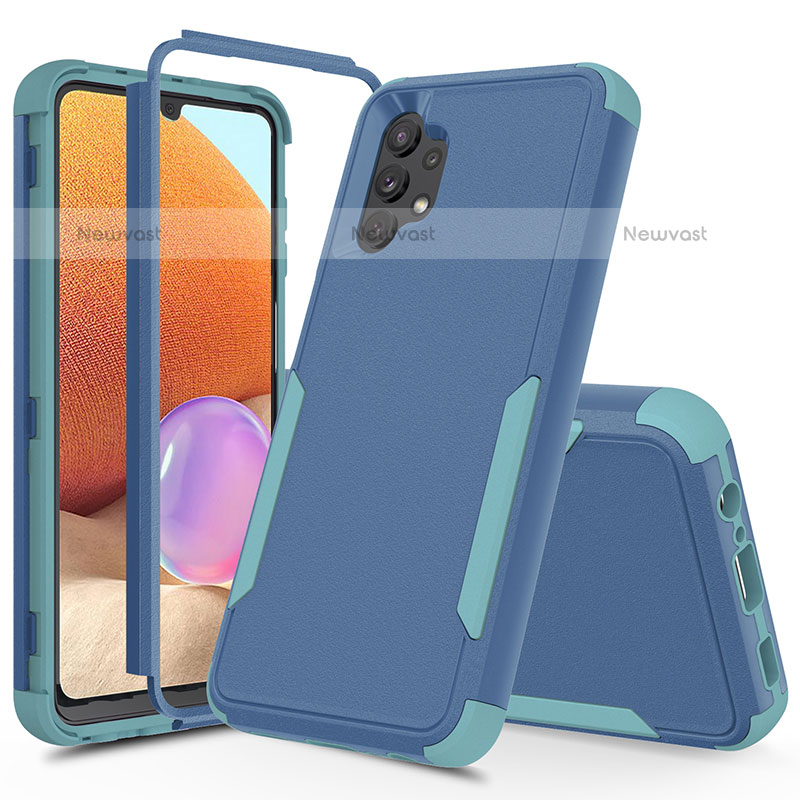 Silicone Matte Finish and Plastic Back Cover Case 360 Degrees MQ1 for Samsung Galaxy M32 5G