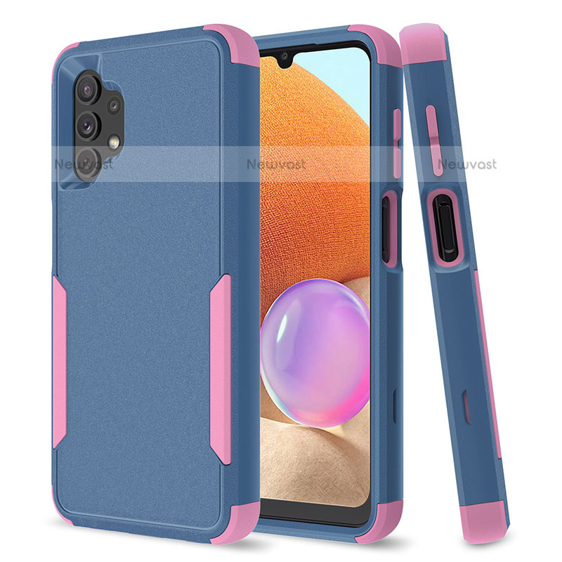 Silicone Matte Finish and Plastic Back Cover Case 360 Degrees MQ1 for Samsung Galaxy M32 5G