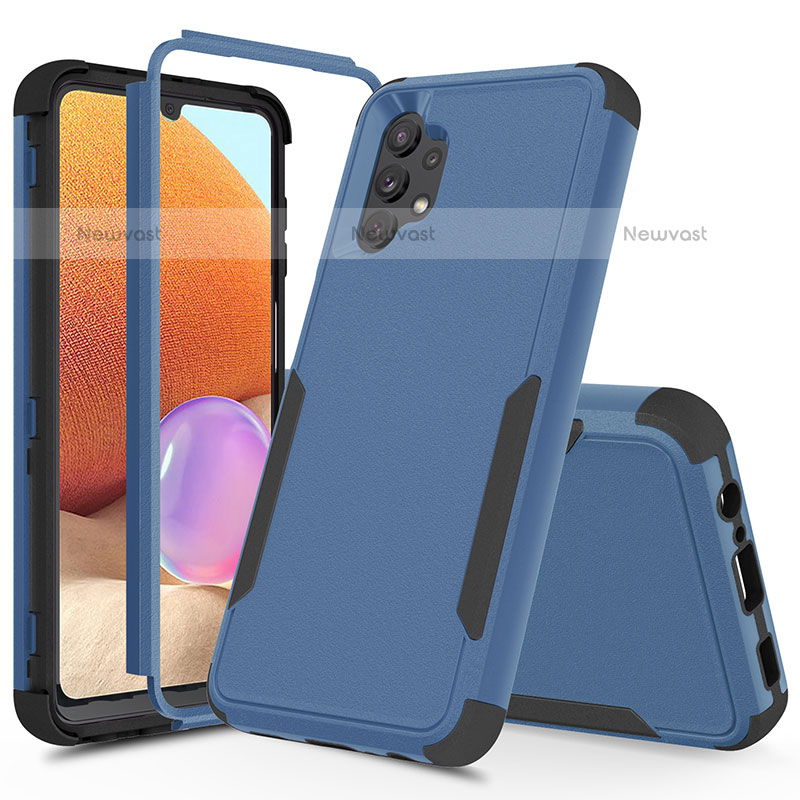 Silicone Matte Finish and Plastic Back Cover Case 360 Degrees MQ1 for Samsung Galaxy M32 5G